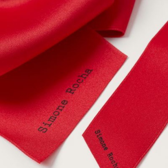 Simone Rocha H&M 3-pack Bow Hair Clips RED - Picture 6 of 8